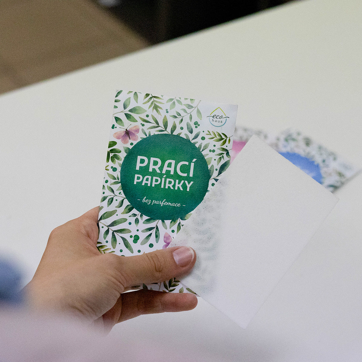Prací papírky na ponožkoboty bez parfemace 5 ks