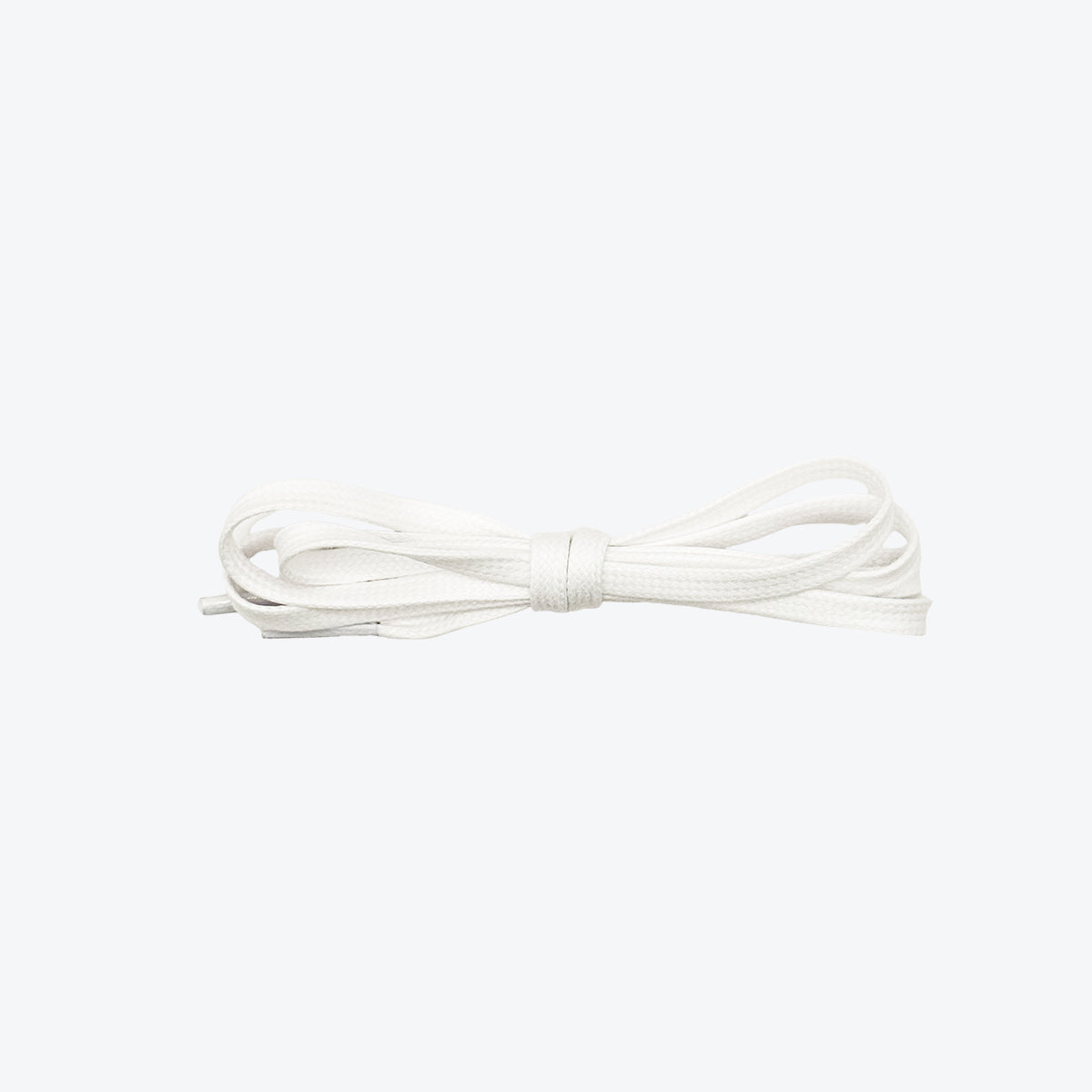 Waxed shoelaces white