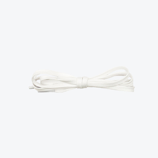 Waxed shoelaces white