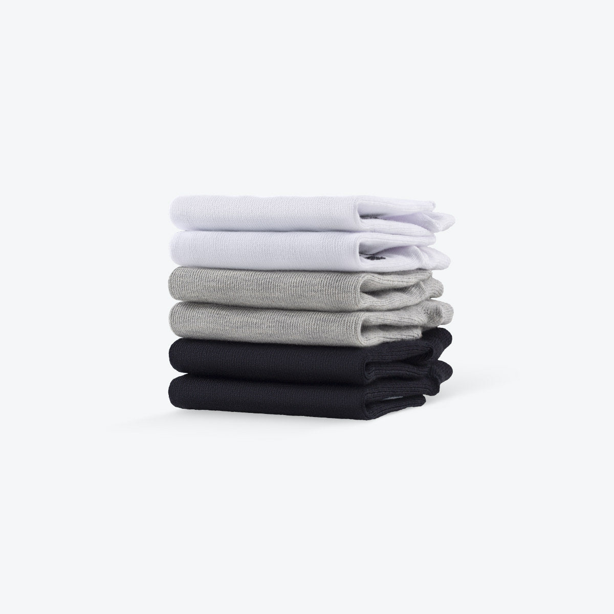 Socken Low Cut White/Grey/Black (Dreierpack)